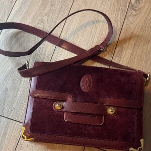 Must de Cartier suede/leather crossbody bag